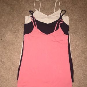 Spaghetti strap tanks